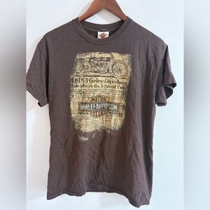 Harley-Davidson Brown Short Sleeve Motorcycle Graphic Tee